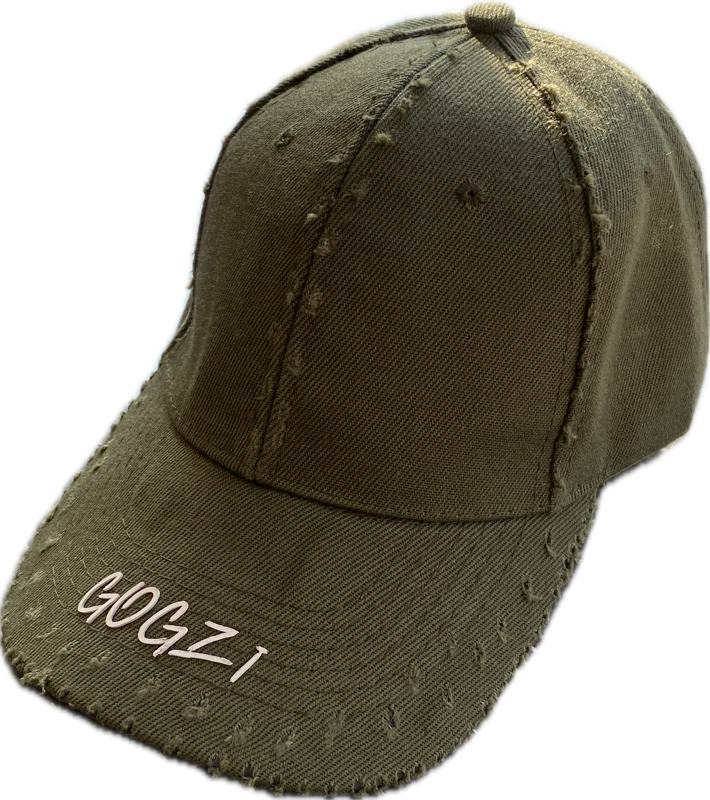 OLIVE G DISTRESSED CAP